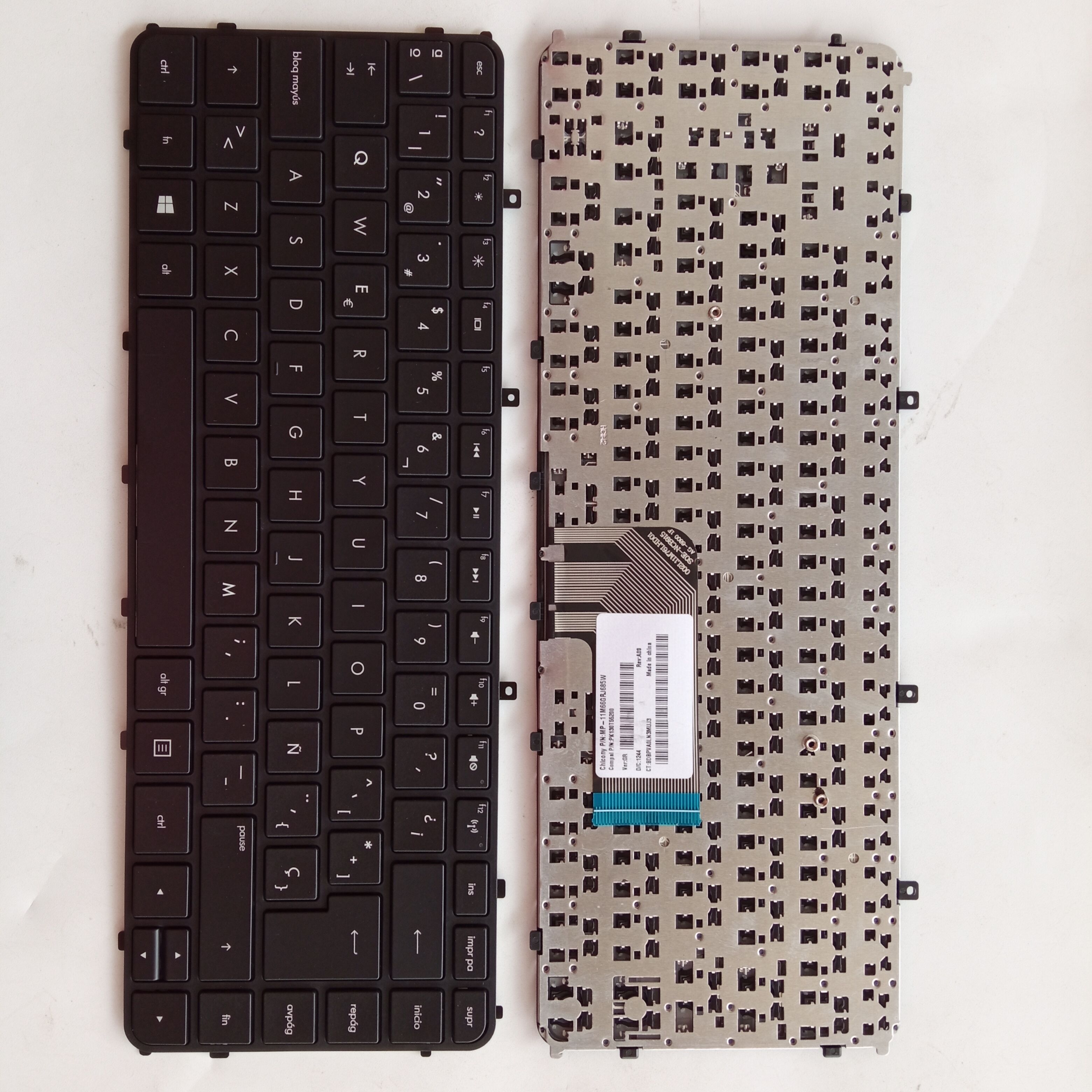 Picture of New Replacement Laptop Keyboard For HP ENVY4/ENVY4-1000/ENVY6/ENVY6-1000/TPN-C102 BLACK FRAME BLACK (OEM) SP Layout